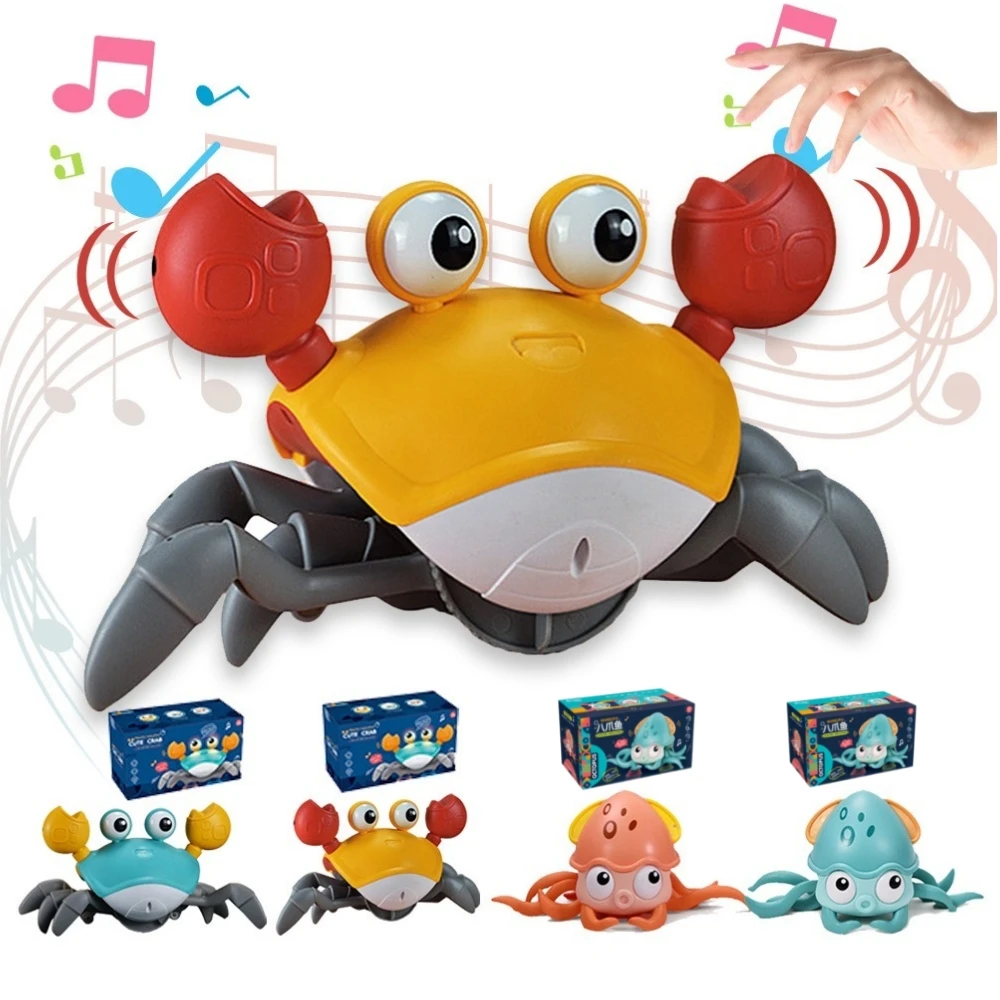 Crawling Crab Sensory Toy Educational Crab Toys Electronic Pet Crab