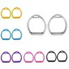 Horse Riding Lightweight Aluminum Saddle Stirrups Pad for Western  Sports 1