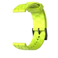 Versatile 20mm Silicone Smartwatch Strap - Universal Fit Bracelet - 22mm (Lime 2)