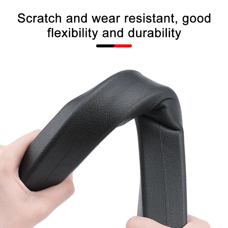 Black Elastic Plastic Car Seat Gap Filler Strip