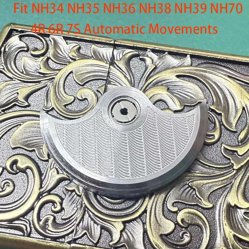 Customized Automatic Hammer Rose Gold Black Blue Silver Gold Watch Rotor Parts