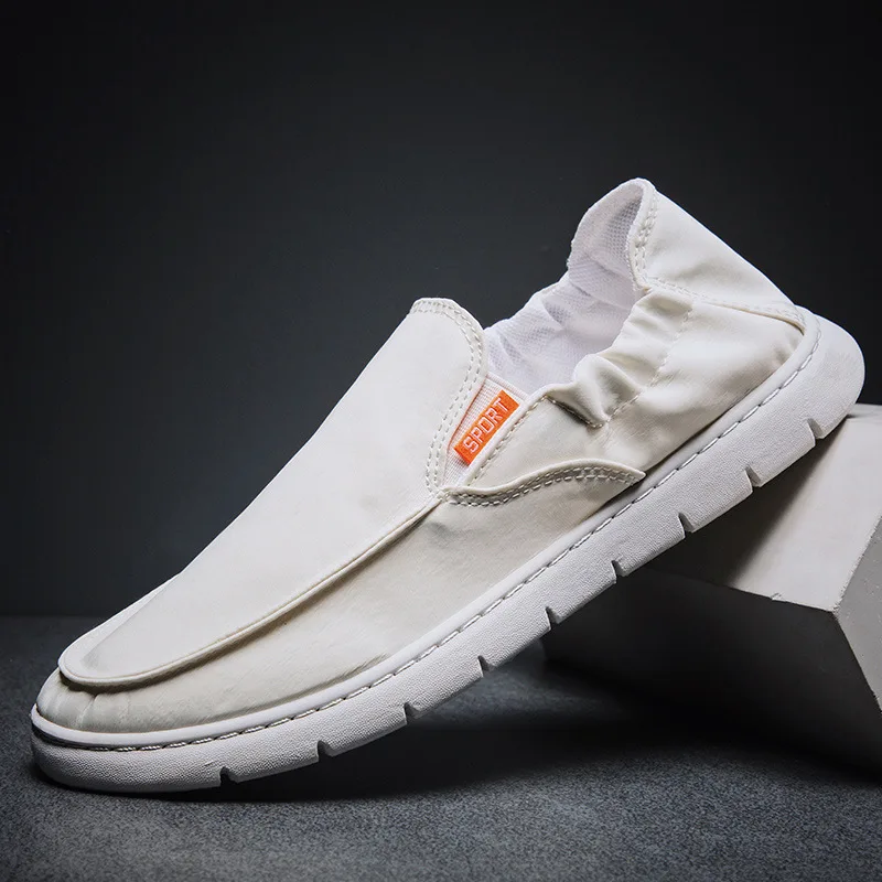 

Canvas Shoes Men Casual Shoes Breathable Light Man Footwear Autumn Spring Slip on Loafers Plus Size 47 48 zapatillas hombre