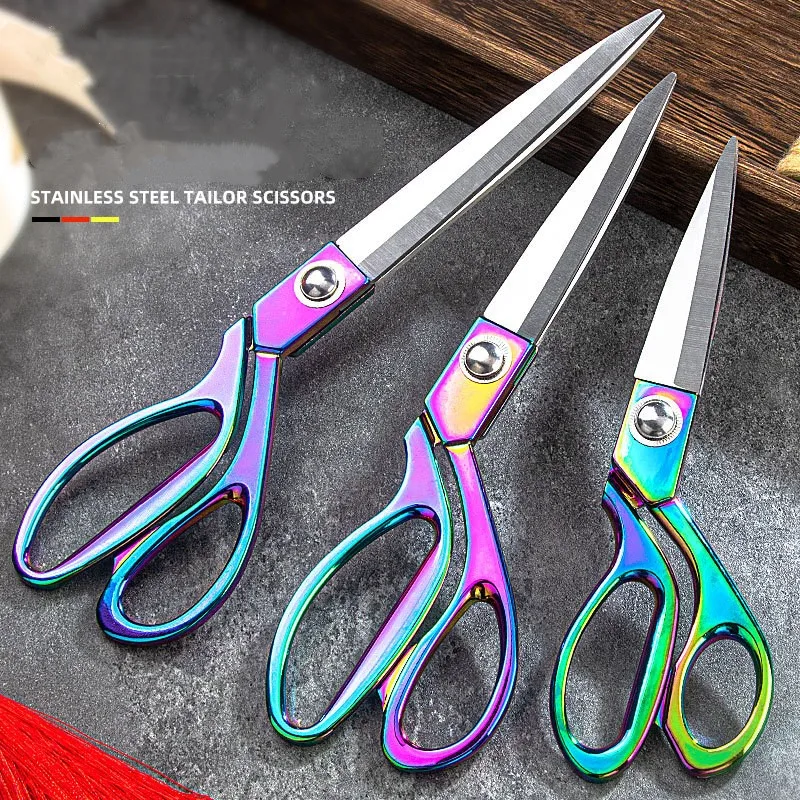Professional Tailor's Scissors Stainless Steel Vintage Sewing Scissors for Needlework Tailor Shears Fabric DIY Tool Cutter