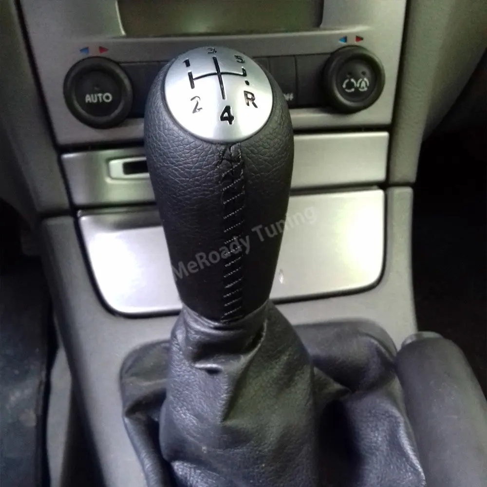 POMMEAU LEVIER DE VITESSE 5 VITESSES CHROME NOIR POUR Renault Clio III