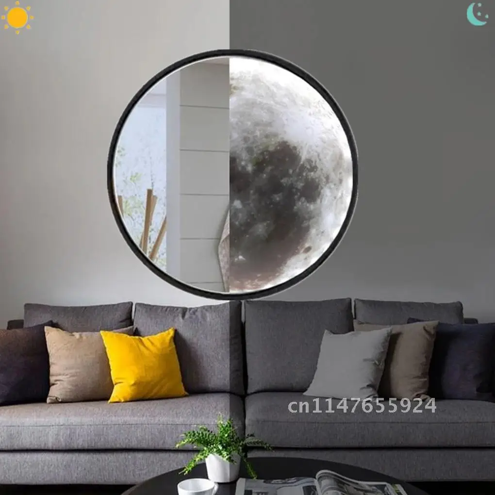 Description Picture 5 of itemBathroom Mirror LED RecabLeght Wall-Mounted Vanity Makeup Light Moon-Shaped For Home Decorative Supplies 24cm 1pc