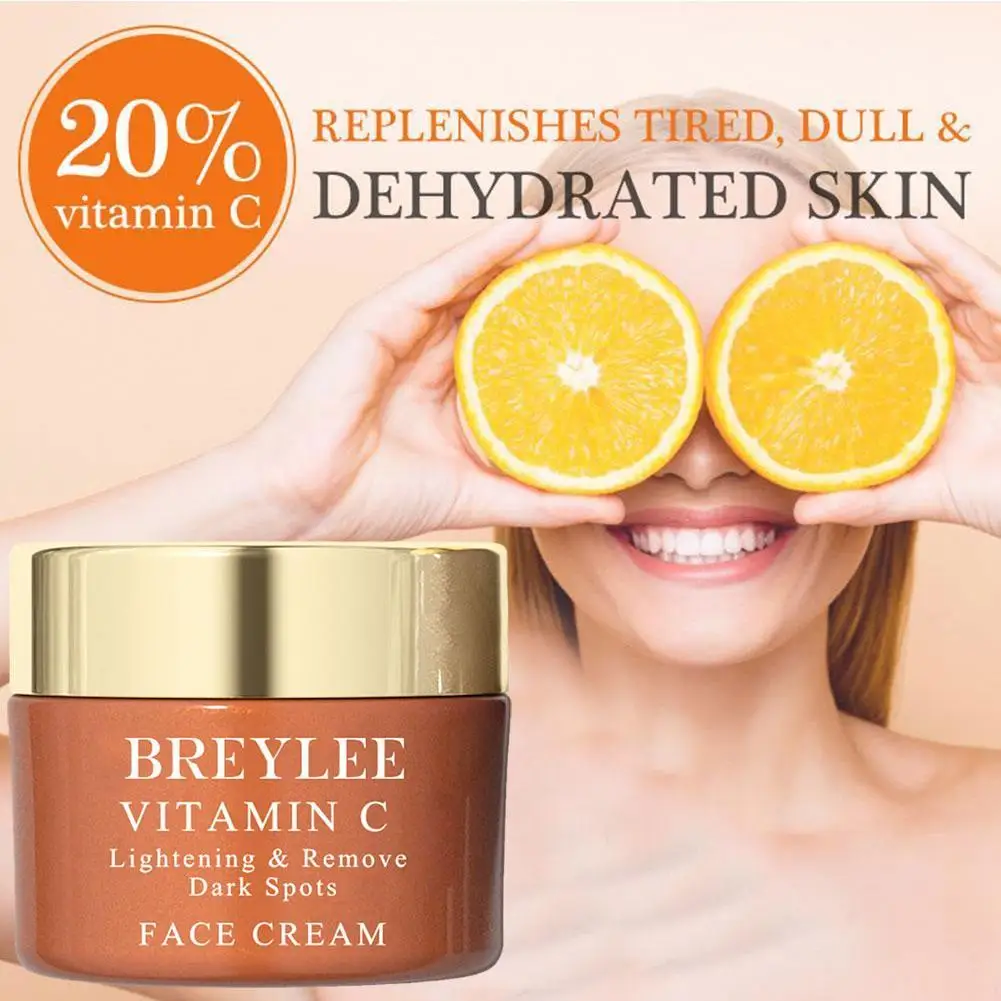 

Vitamin C Whitening Face Cream Repair Fade Freckles Remove Dark Spots Remover Brightening Face Cream 40g