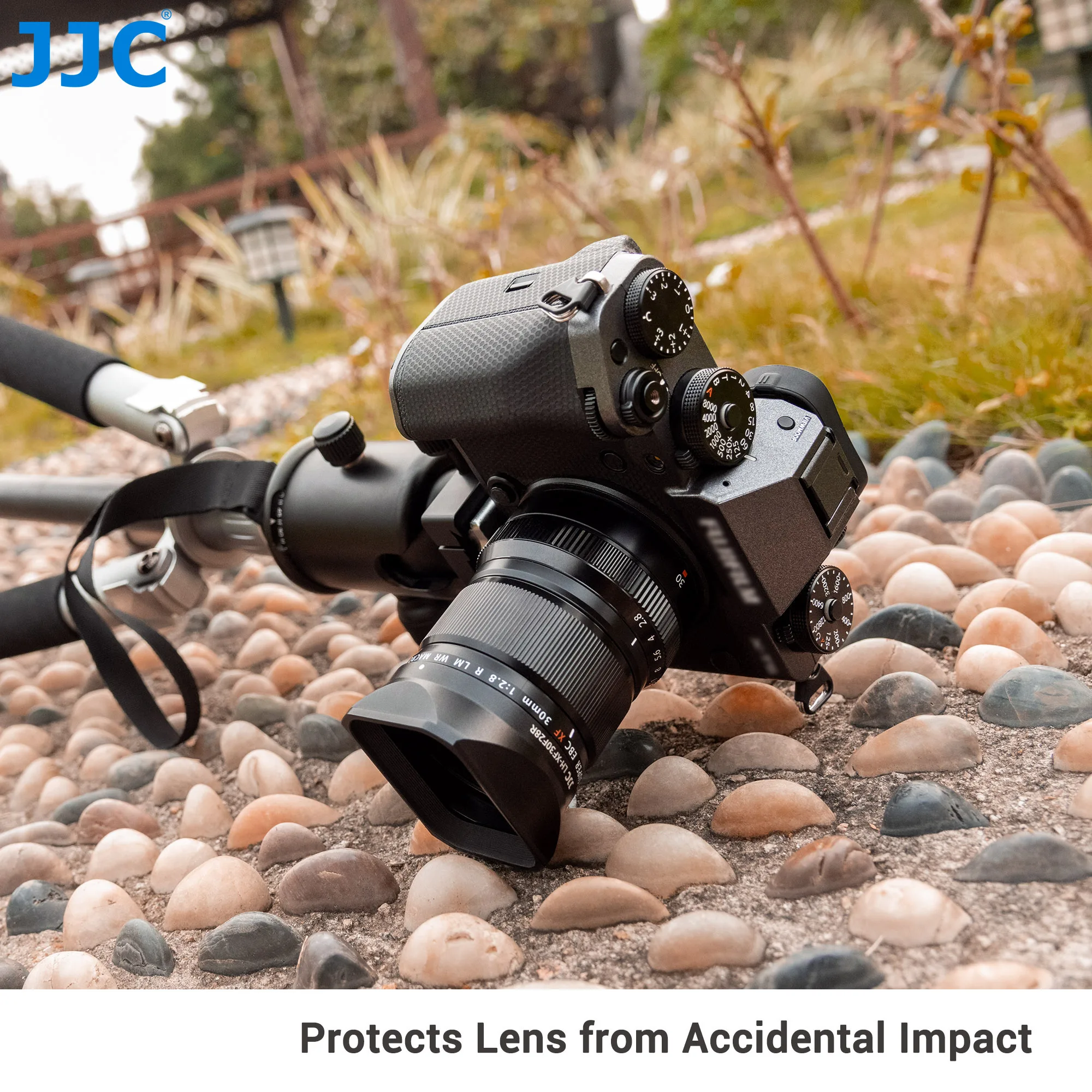 JJC Square Metal Lens Hood Compatible Fujifilm XF 30mm F2.8 R LM