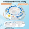 Swimbobo Cool Inflatable Swimming Seat Ring Water Toy Kids PVC White Chid Floats  For Summer Portable Blue Ocean Baby Float Ring 5