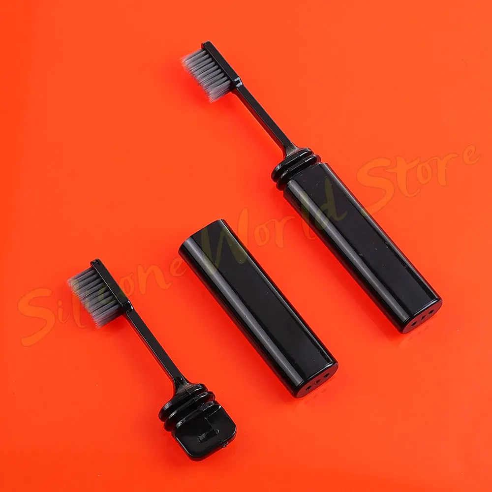 Portable Toothbrush Silicone World Foldable Travel Outdoor Camping Business Trip Adults Soft Bristled Teeth Brushes