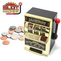 Las Vegas Style Tabletop Slot Machine, Mechanical Fruit Machine, Money Box, Coin Bank, Casino Jackpot Slot Machine, Piggy Model 2