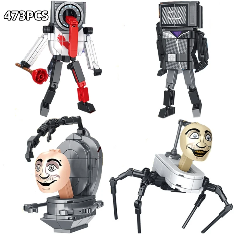Skibidi Toilet Man vs Monitor Building Blocks Audio Man Titan Speaker man Camera Man Gift Toys For Children Christmas Birthday