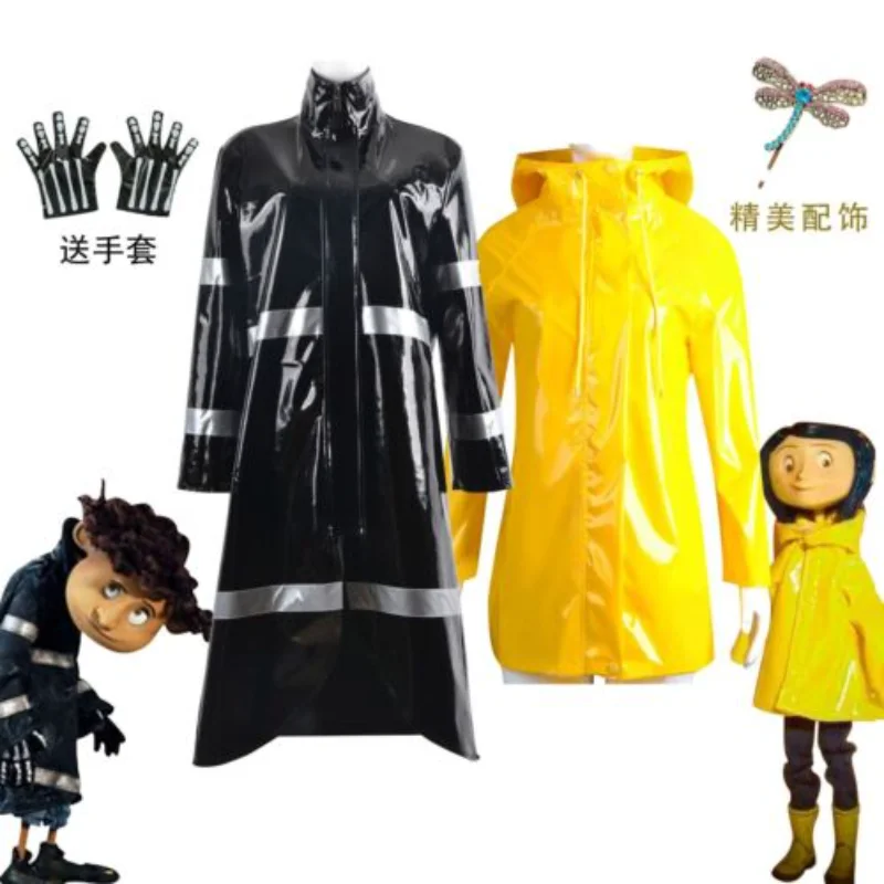 

Coraline & The Secret Door Cosplay Wybie Lovat Costume Outfit Halloween Clothing for Adults Women Anime Movie Party Performance