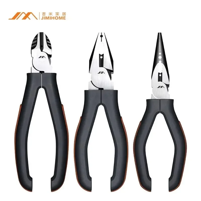JIMIHOME Multifunctional Pliers Wire Stripper/Diagonal Cutting Pliers/Needle Nose Pliers for DIY Production, Home Repair 6