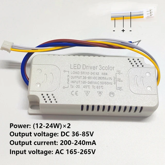 Led-treiber 240mA 12-24W/20-40W/30-50/40-60W SMD PCB licht Decke Netzteil