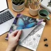 Flowers and Butterflies Coloring Book For Adult Relieve Stress Kill Time Graffiti Painting Drawing Art Books Perfect Gift 4