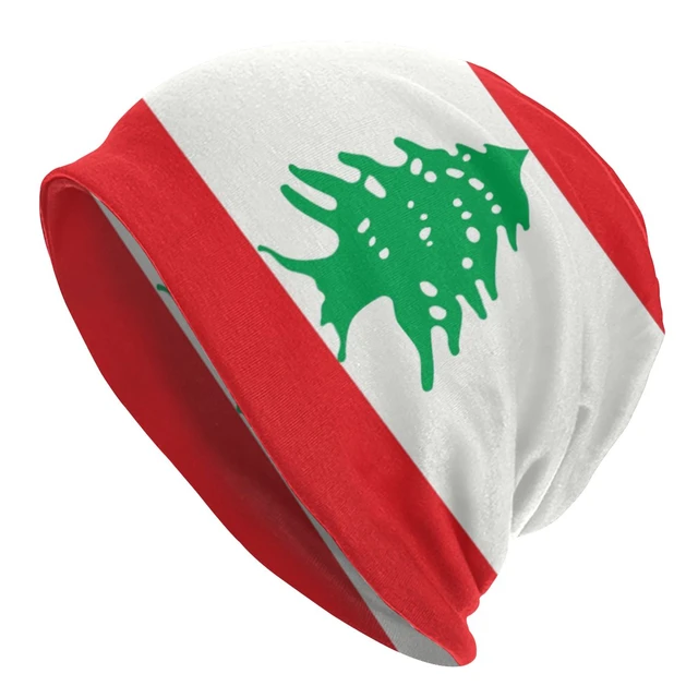 Lebanon Lebanese Flag Beirut Beanie Bonnet Knitted Hat Men Women Fashion  Unisex Warm Winter Skullies Beanies