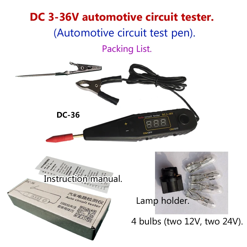 STYLO TESTEUR DE Circuit Voiture Fusible Automatique Sonde De Test
