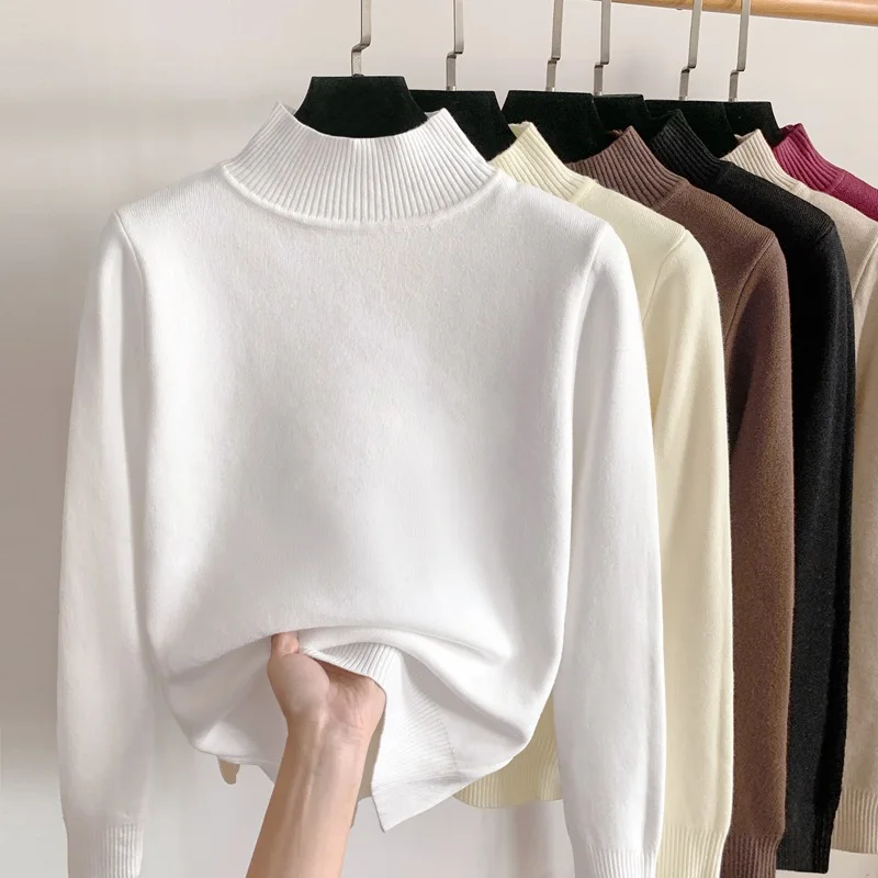 

Casual Thicken Plus Velvet Sweaters o-Neck Women Warm Pullovers Fleece Lined Tops Plush Sueter Soft Long Sleeve Knitwears Pull