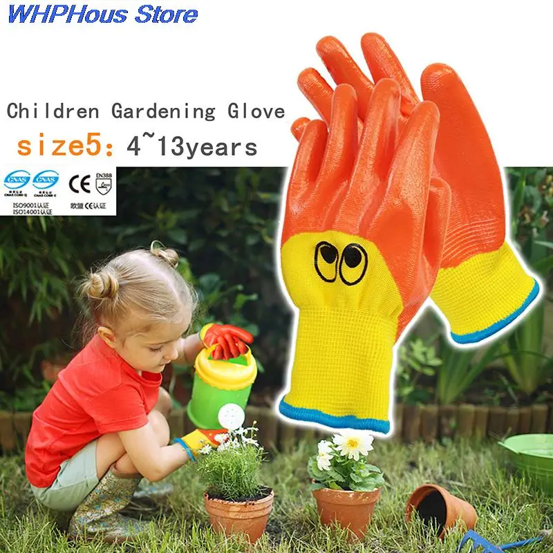 Protective gloves garden work gloves 2PCS for kids