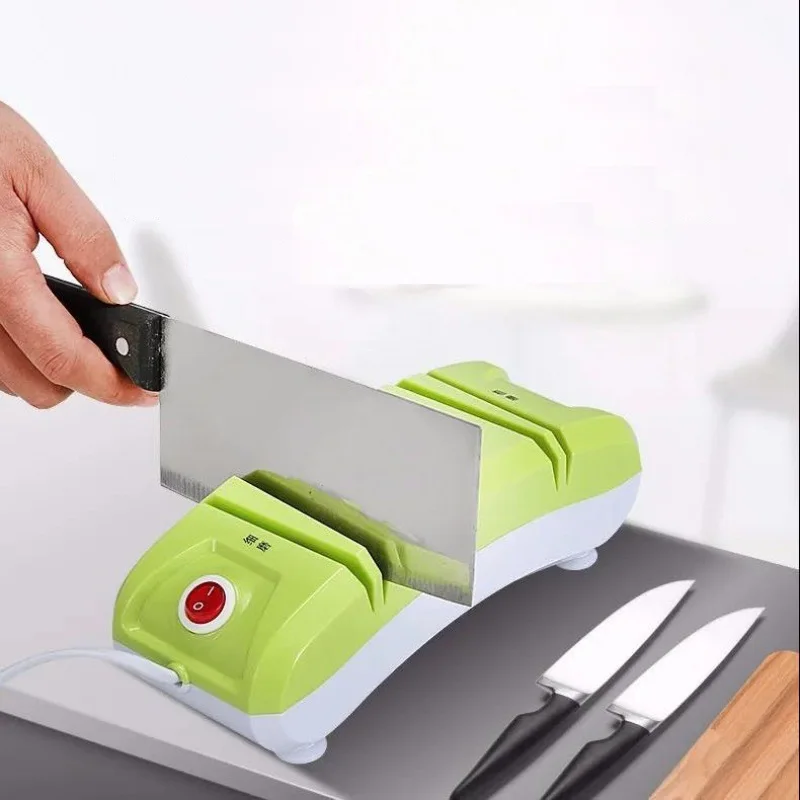  Electric Knife Sharpener, Stable Upgraded Knife Sharpener  Electric for Home, Knives Scissors Sharpening Machine with 5 Bevel Groove,  Pure Copper Motor Overheat Protection: Home & Kitchen