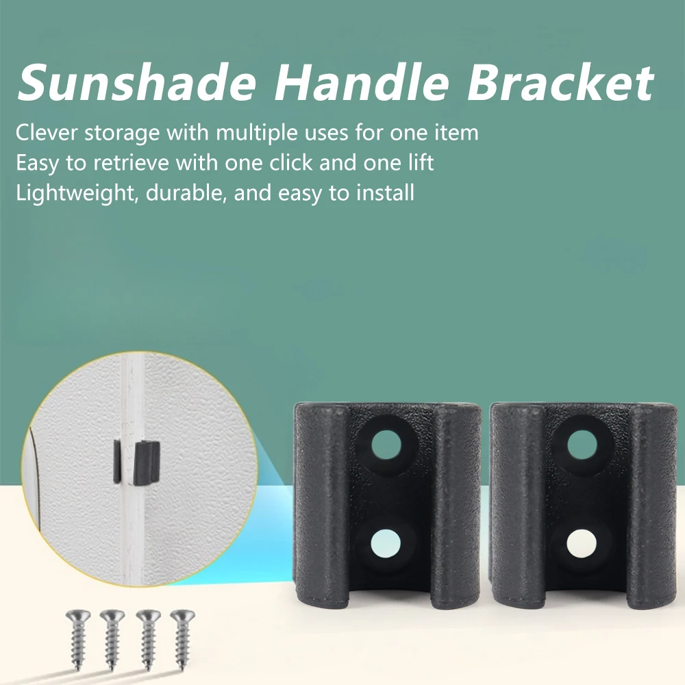 2 Stück ABS-Sonnenschutzstangenhalter-Clip, Aufbewahrungshalterung, RV-Markisenkurbelhalterung, Haken für Wohnmobil, Wohnwagen, Reisemobil, Van, Anhänger – Detail 4