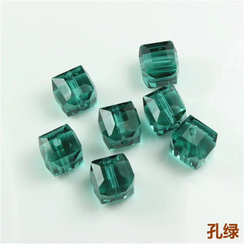 4mm 6mm 8mm Österreich Cut & Facettierte Österreich Kristall Kubische Quadratische Glasperlen für DIY Schmuckherstellung Halskette Armbänder Zubehör – Detail 23