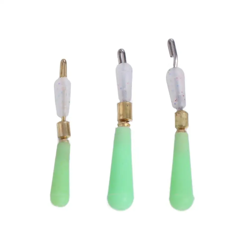 20pcs Silicone Fishing Floats Seat Copper Head Swivel Fishing Bobber Float Fast Link Electroplating Sub-Line Clamp Connector fishing tackle fishing float fishing floats fishing bobber