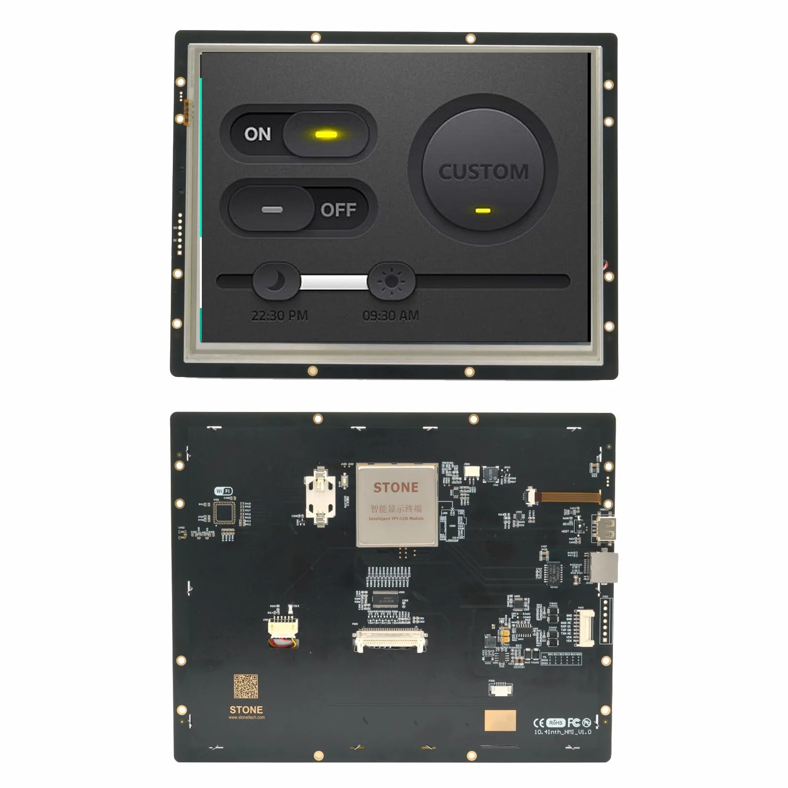 

STONE 10.4 Inch Uart lcd display LCD Display Module with High Brightness+Serial Interface for Industrial Use