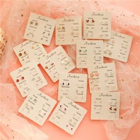 4 Pair Set Silver Color Heart Stud Earrings Sets for Women Girls Exquisite Party Dailywear Jewelry Simple Cute Gift Accessories 2