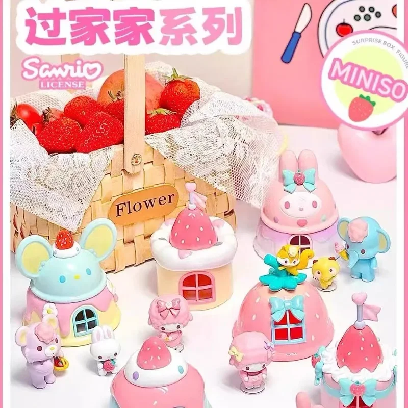 

Miniso Sanrio Melody & piano My Melody Lamb Play House Series Dolls My Melody Girl Gift милые украшения Collection