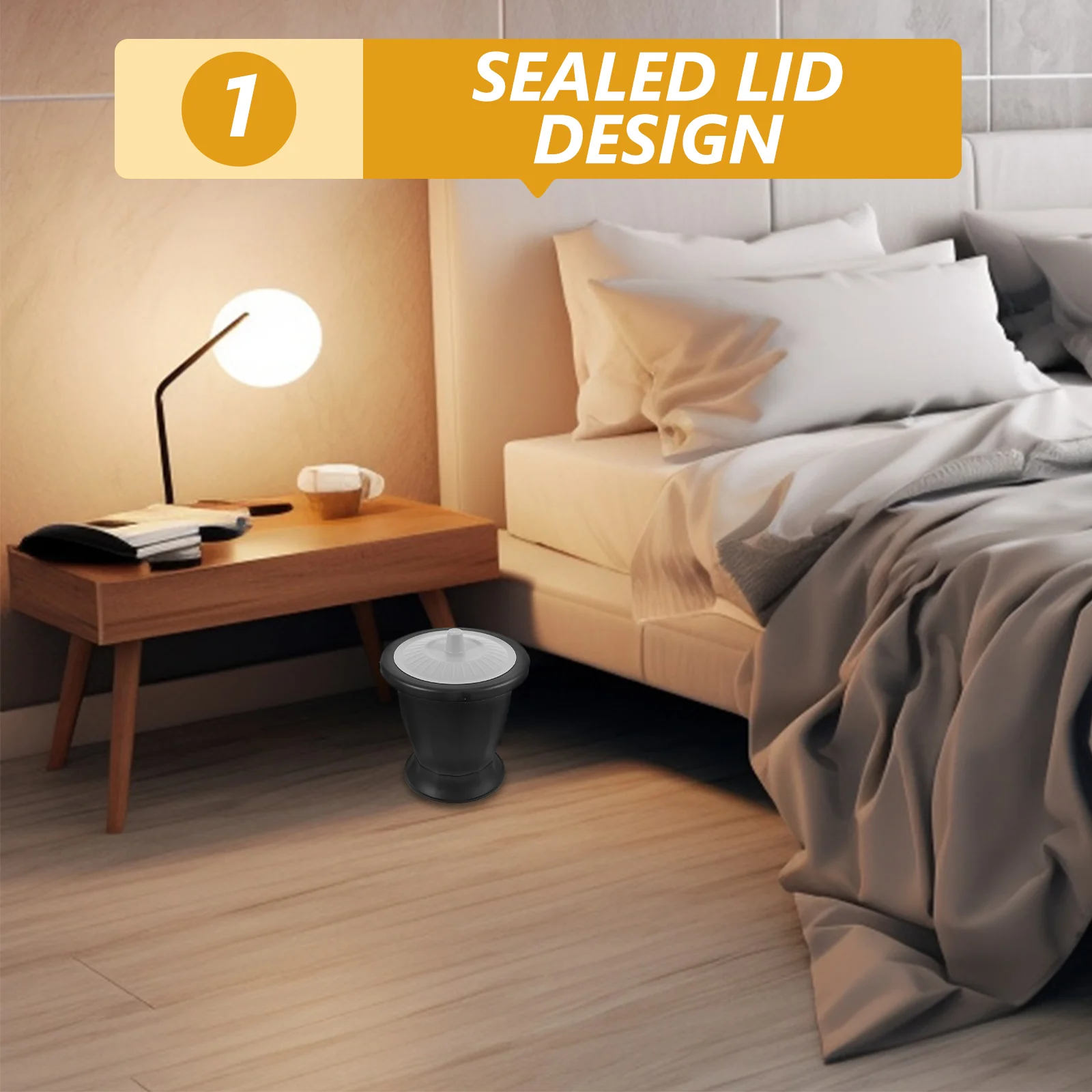 Toilet Spittoon Portable Chamber Pot for Bedroom with Lid Bedside Urine Plastic Potty Elderly Urinal Child Pregnant Woman Pots 6