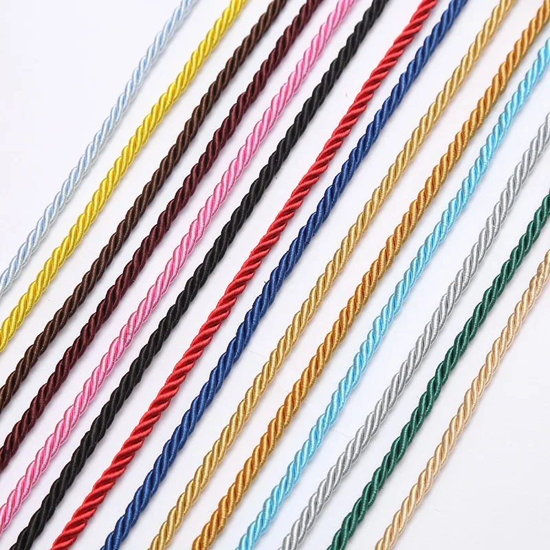 Cordon tricolore '3B Com' Rouge/blanc/bleu 6mm au mètre - La Fourmi