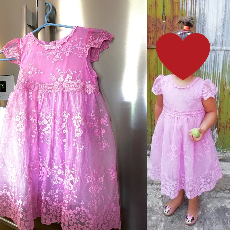 Summer Girl Clothes Kids Dresses For Girls Lace Flower Dress Baby Girl Party Wedding Dress Children Princess Costume girls dress princess costume