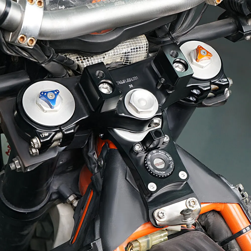 NICECNC für KTM 690 Enduro Enduro R 2012–2018, Motorrad-Lenkungsdämpfer-Montagesatz, Halterung – Detail 5