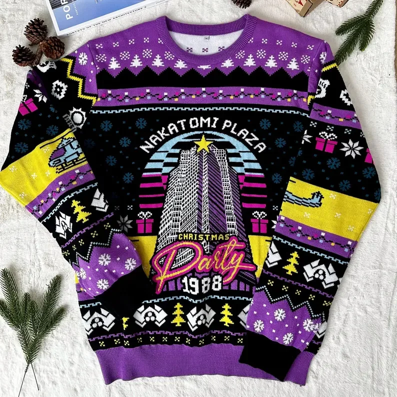 Christmas Nakatomi Plaza Ugly Sweater 3d Fashion Pullover Hip Hop