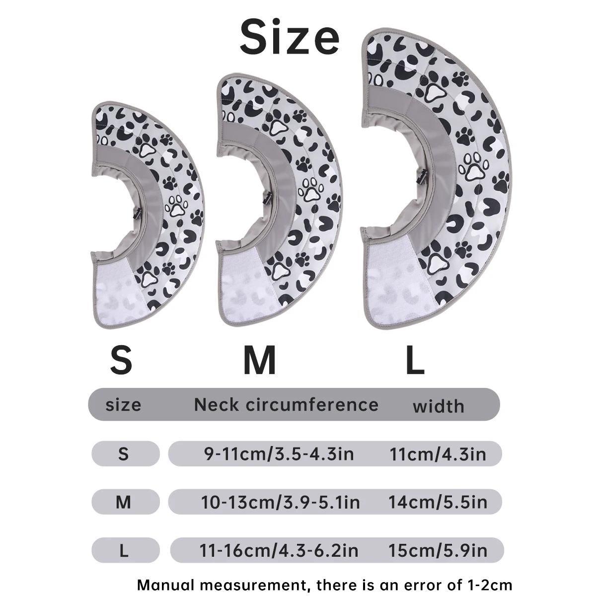 1pc Soft Cat Recovery Collar,Protective Adjustable Pet Cone Collar for After Surgery,Comfortable Lightweight Elizabethan Collar 3