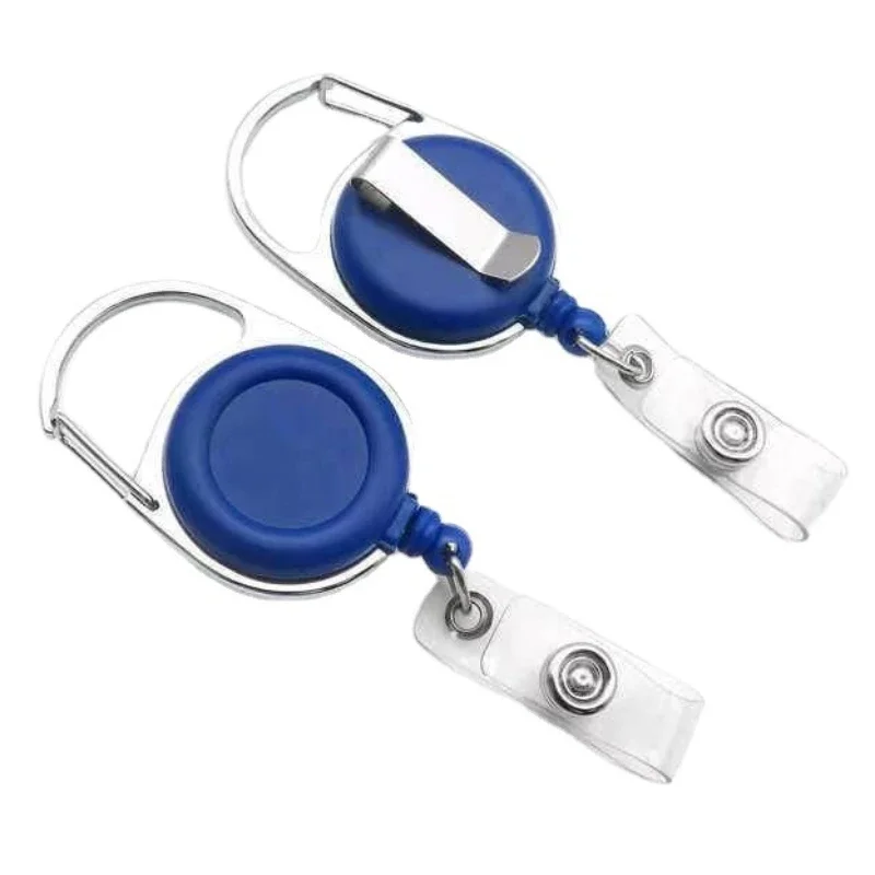 Multi-purpose Keychain Holders Zinc Alloy Frame ABS Plastic Shell Retractable Key Chain Holders Outdoor Key Holder