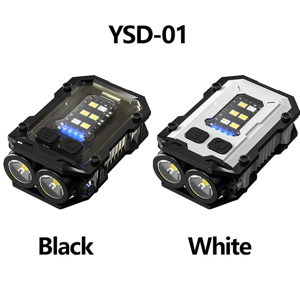 Mini Clip Keychain Flashlight Rechargeable LED Magnetic Keychain Portable Flash Light Small COB Repair Emergency Work Light