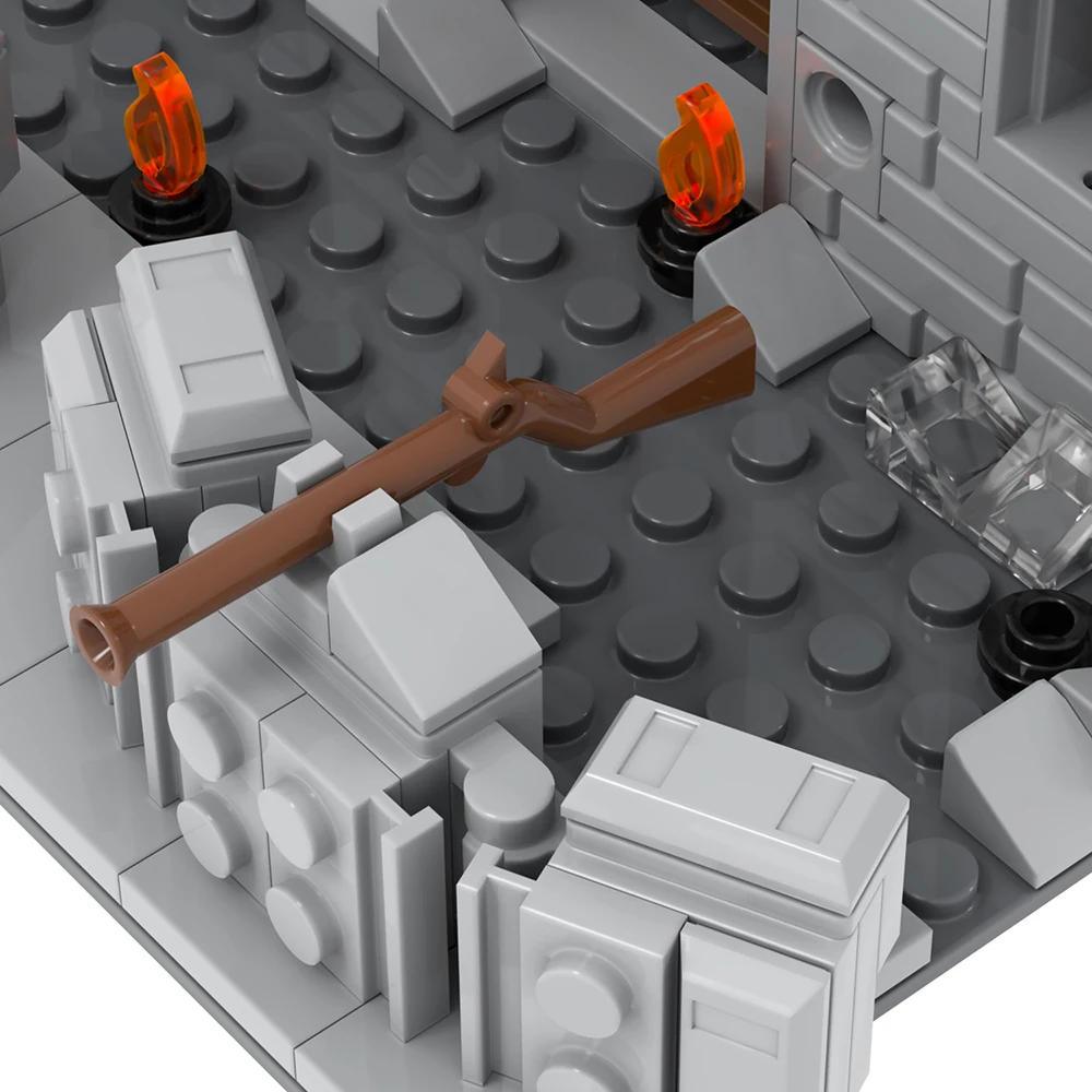 MOC5073 깨진 전장용 벽돌 WW2 군사 전쟁 총 응급처치 키트 호환 빌딩 블록, 어린이용 생일 선물 장난감, DIY