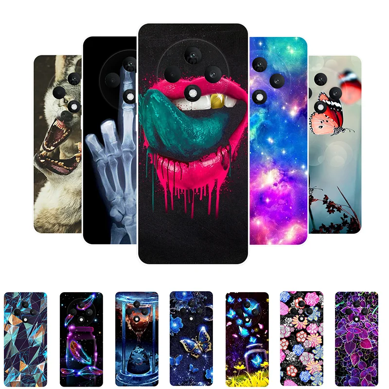 Stylish Cartoon Printed Soft TPU Silicone Bumper Back Cover