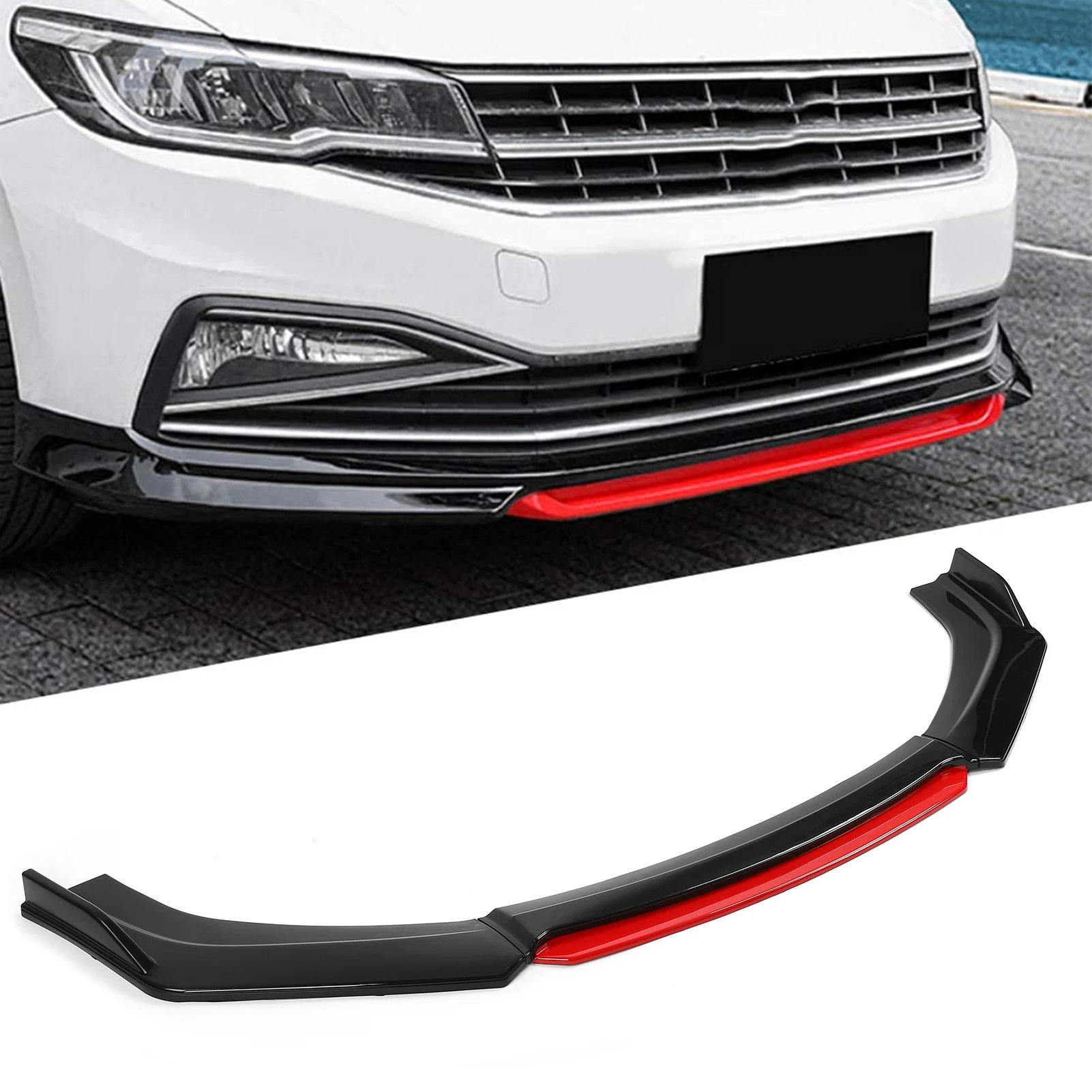 Universal Front Bumper Lip Spoiler Chin Body Kit Protection PP Auto Car Exterior Aerodynamic Parts car bumper spoiler,bumper lip,bumper protector