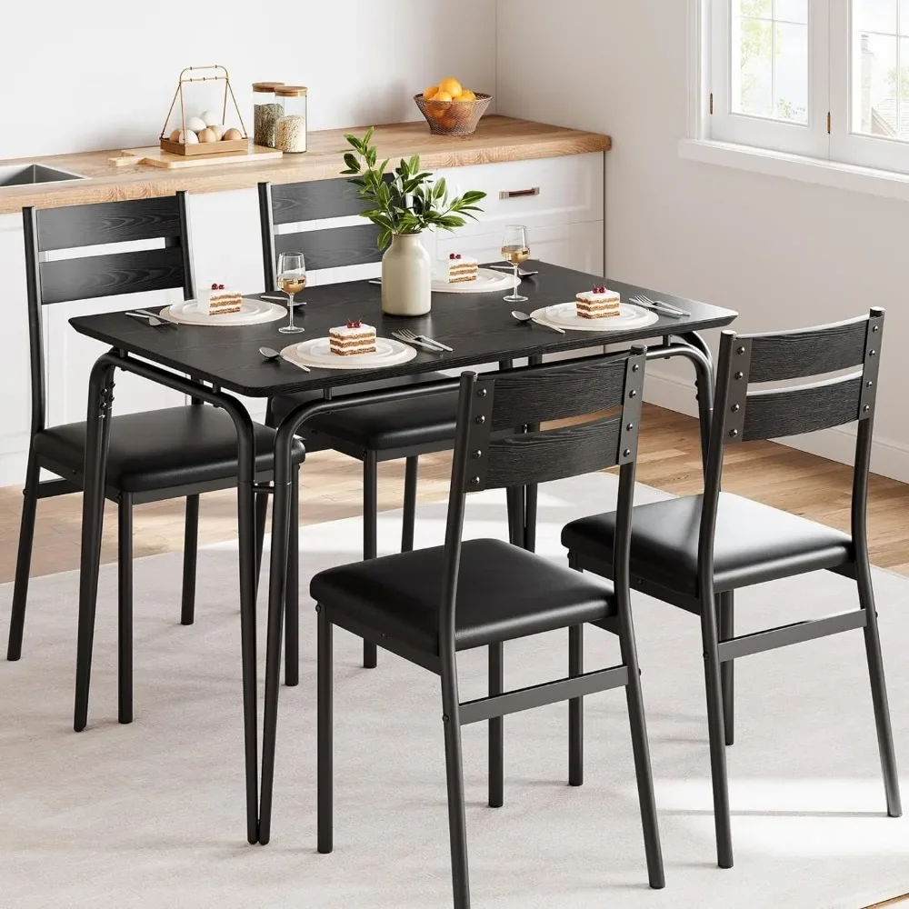 

Kitchen Table and Chairs for 4, 5 Piece Dining Tables Set for 4,Modern Dining Room Tables Set, Dinner Table Set for 4