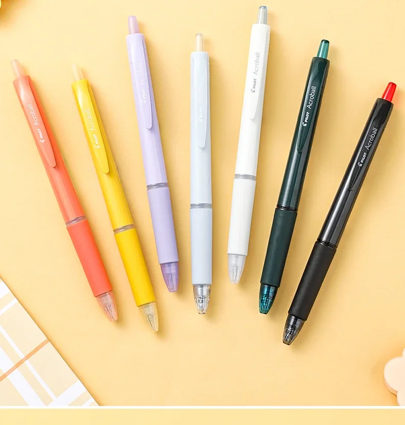Pilot Acroball Ultra-Smooth Retractable Ballpoint Pen,Premium Hybrid Ink 0.5/0.7mm for Office&BusinessMinimalist Japanese Design
