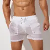 SEOBEAN Men's Summer Shorts Mesh Lined Quick-drying Beach Shorts 100% Nylon Gym Fitness Surf Trunks Shorts Sexy Men Board Shorts 1