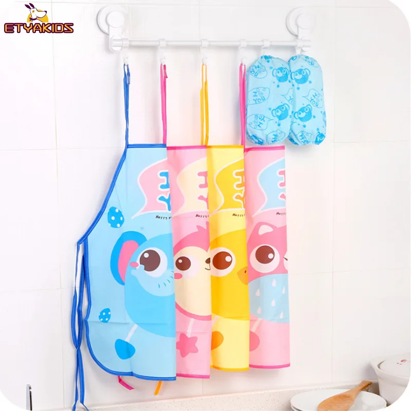 

New Baby Boys Girls Feeding Bibs Long Sleeve Apron Waterproof for Kids School Painting Drawing Children DIY Art Scraft Smock