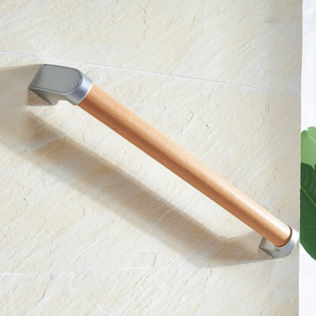 Wooden Bathroom Handrail Handle Designed For Safety And Comfort Strong Load-bearing Capacity