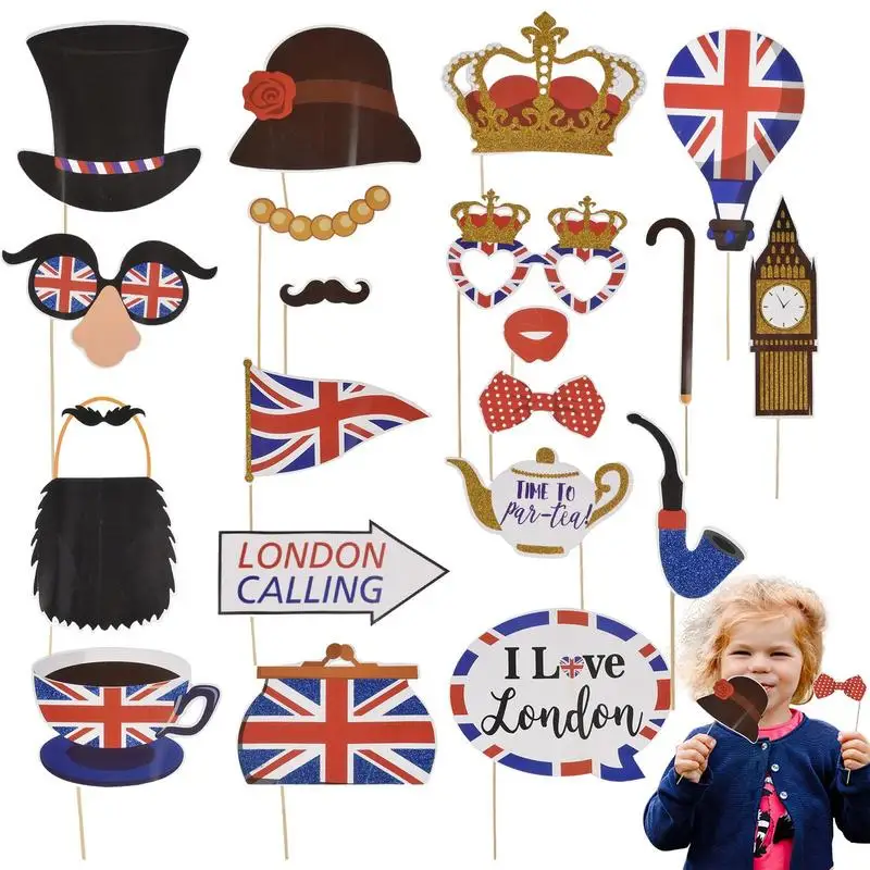 PhotoBoothPropsBritishAccessoriesFunnyPhotoBoothPropForQueen