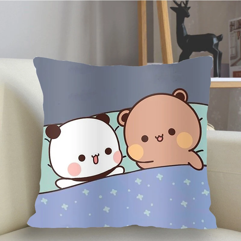 Cute Cartoon Bubu Dudu Print Pillow Case Panda Bear Living Room Pillow Covers Home Decoration Sofa/Bed Cushion Cover 45x45cm