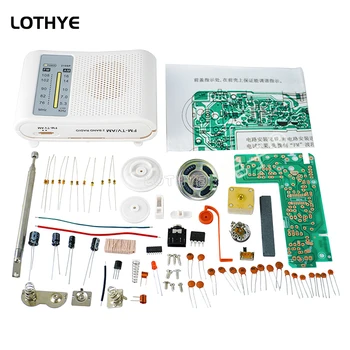 CF210SP FM AM 라디오 조립 키트, DIY 교육 실험 전자 조립 세트, 생산 용접 훈련 실험실