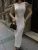 Knit Hollow Out Patchwork Maxi Dress Female High Waist Sleeveless Fashion See-Through Party Dress Women's Elegant Dress